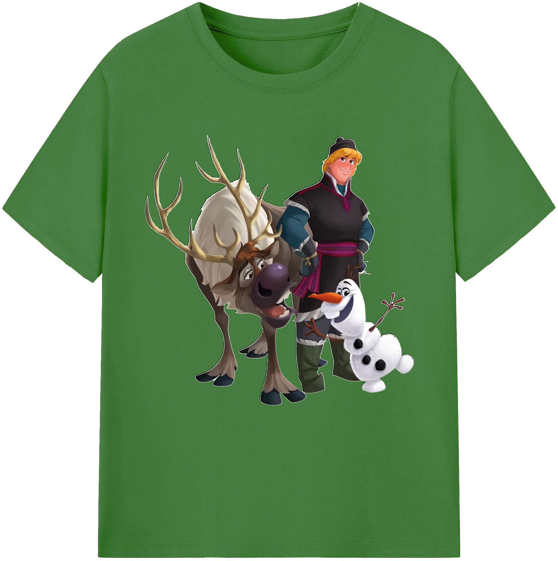 （画像用） アナと雪の女王 アンナ エルサ Frozen Anna Elsa レディースカジュアルプリントTシャツ（綿100％）